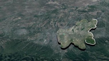 Kazakistan coğrafi haritası bölgeleri