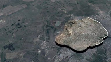 Kazakistan coğrafi haritası bölgeleri