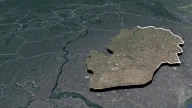 Kazakistan coğrafi haritası bölgeleri