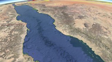 Suudi Arabistan coğrafi haritası bölgeleri