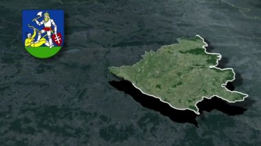 Senegal coğrafi haritasının bölgeleri