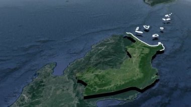 Senegal coğrafi haritasının bölgeleri