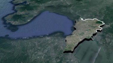 Senegal coğrafi haritasının bölgeleri