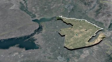 Senegal coğrafi haritasının bölgeleri