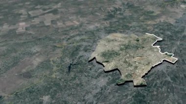 Senegal coğrafi haritasının bölgeleri