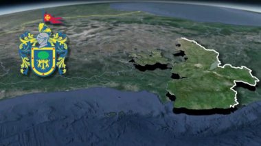 Senegal coğrafi haritasının bölgeleri