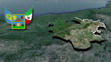 Senegal coğrafi haritasının bölgeleri