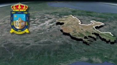 Senegal coğrafi haritasının bölgeleri