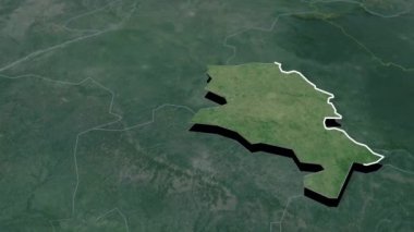 Senegal coğrafi haritasının bölgeleri