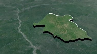 Senegal coğrafi haritasının bölgeleri