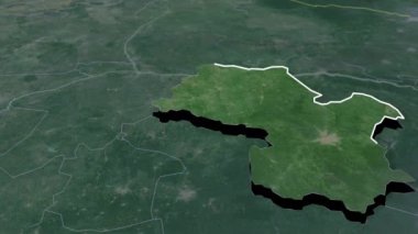 Senegal coğrafi haritasının bölgeleri