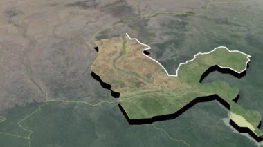 Senegal coğrafi haritasının bölgeleri