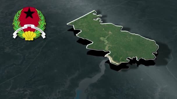 Regiony Gwinei Bissau — Wideo stockowe