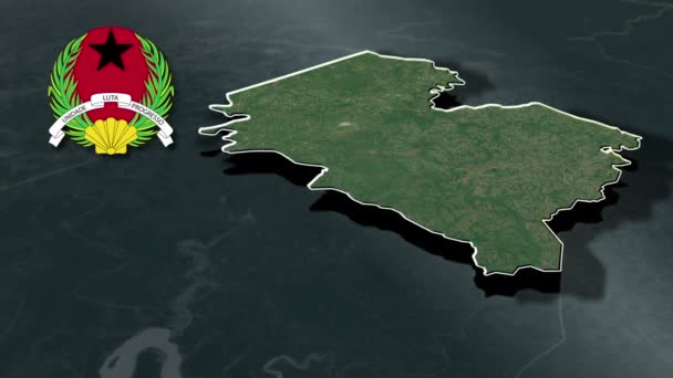 Regiões Guiné Bissau — Vídeo de Stock