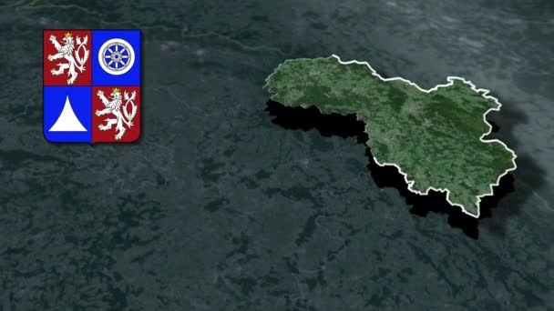 塞内加尔各地区的地图 — 图库视频影像