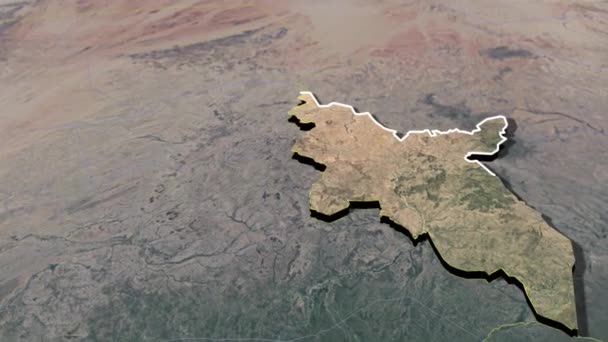 Régions Sénégal Carte Géographique — Video