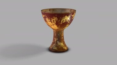 Gri arkaplanda 3D animasyon modeli