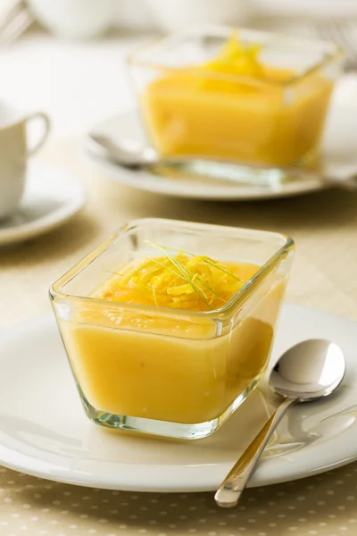 Lemon curd dessert — Stockfoto