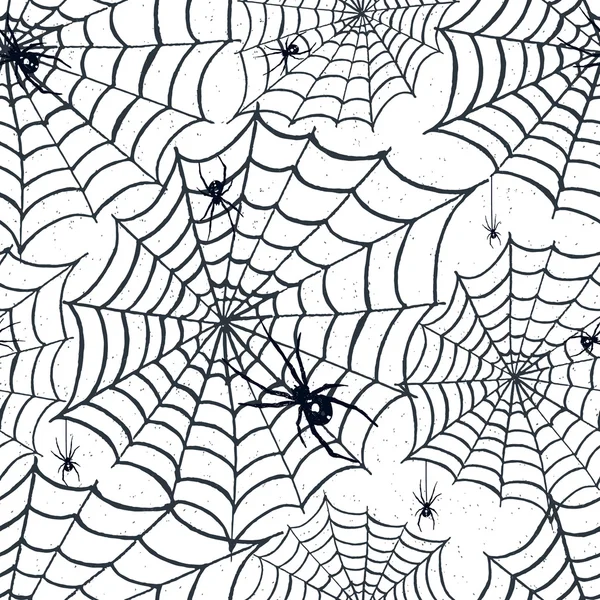 Hand drawn Halloween seamless pattern. — Stock Vector