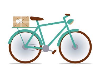 bir paket ile düz sabit vites bisiklet