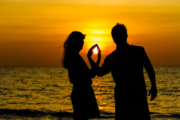 Sunset couple — Stock Photo, Image