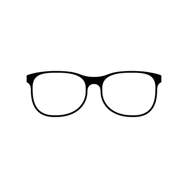 メガネのアイコン 白を基調とした黒でミニマルなアイコン メガネのシンプルなシルエット ウェブサイトページとモバイルアプリのデザインベクトル要素 — ストックベクタ