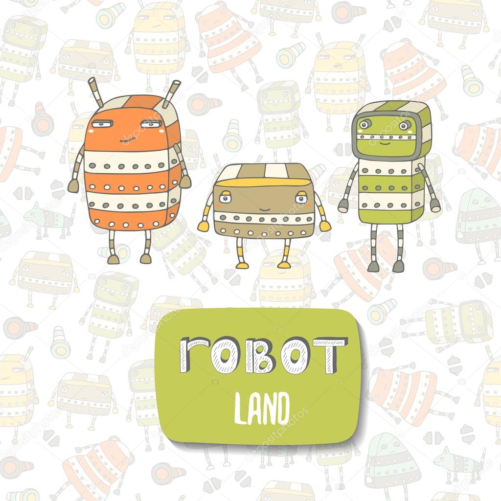 スチーム パンク ロボットかわいいカード ストックベクター C Nadineveresk スチーム パンク ロボットかわいいカード ストックベクター C Nadineveresk