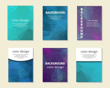 Mavi, mor çokgen kartlar