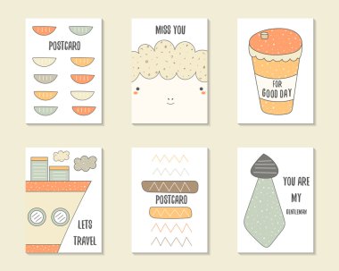 Cute doodle birthday background