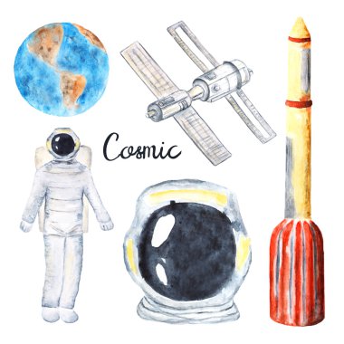 Watercolor cosmos industry