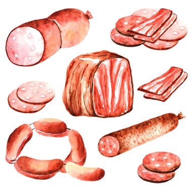 Suluboya et, sosis koleksiyonu