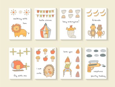 şirin elle çizilmiş kartları