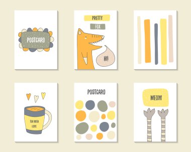 şirin elle çizilmiş kartları