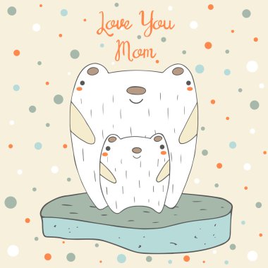 Cute hand drawn doodle postcard vector Cute hand drawn doodle postcard vector