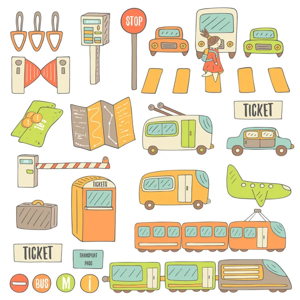 Şirin el çizilmiş doodle kartı
