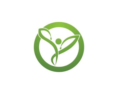 Sağlıklı logo sembolleri vektörü