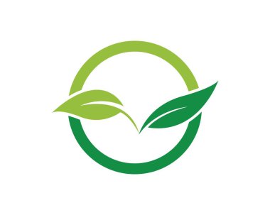 Doğa yaprağı simgesi işareti logoları