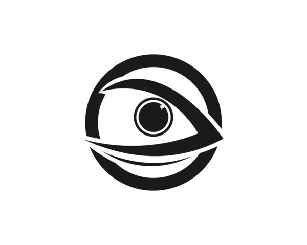 Значок Векторной Иллюстрации Векторного Шаблона Логотипа Глаза — стоковый вектор