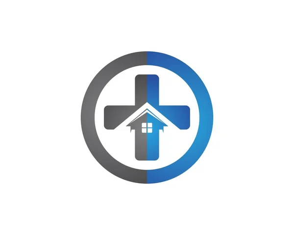 Ikon Vektor Templat Simbol Logo Rumah Sakit - Stok Vektor