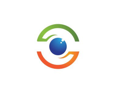 Göz bakımı logo vektörü