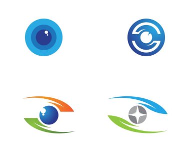 Göz bakımı logo vektörü
