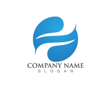 Dalga logoları illüstrasyon vektörü