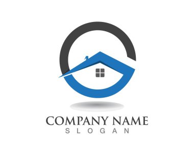 ev binaları logo simgeleri şablonu