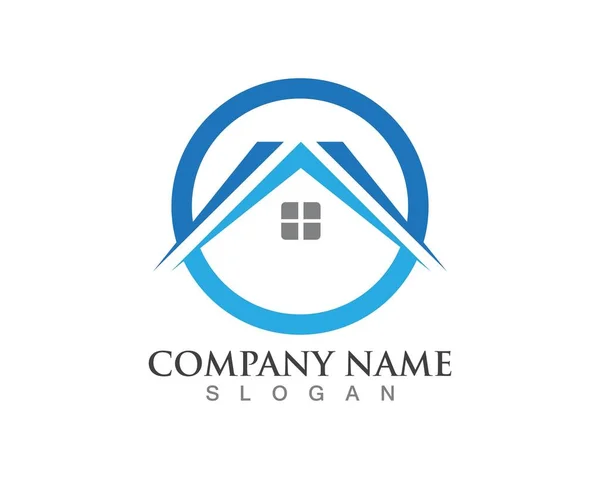 Logotipos Propriedade Construção — Vetor de Stock