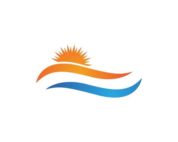 Logotipos Del Alero Playa Símbolos — Vector de stock