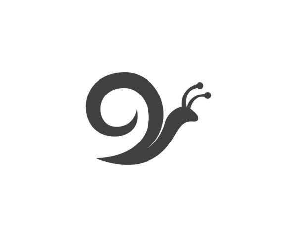 Caracol Plantilla Logotipo — Vector de stock