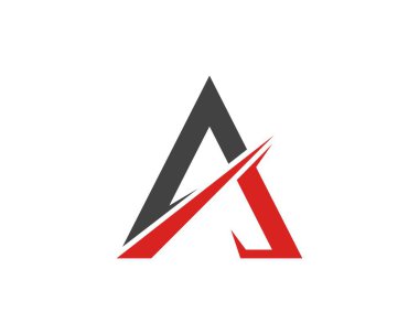 Bir Harf Logosu İş Şablonu Vektör tasarımı