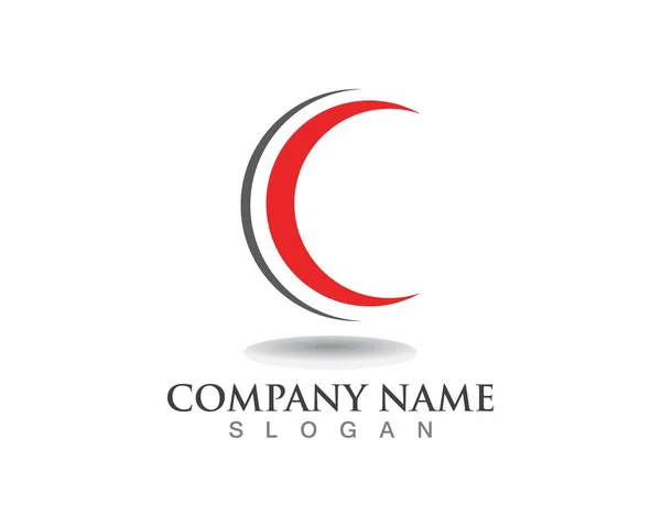 Carta Logo Template Design Vector —  Vetores de Stock