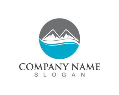 Doğa Dağı logoları iş şablon vektör simgeleri