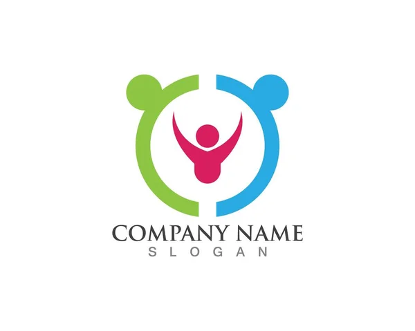 Community Care Logo Adoption — Stock Vector